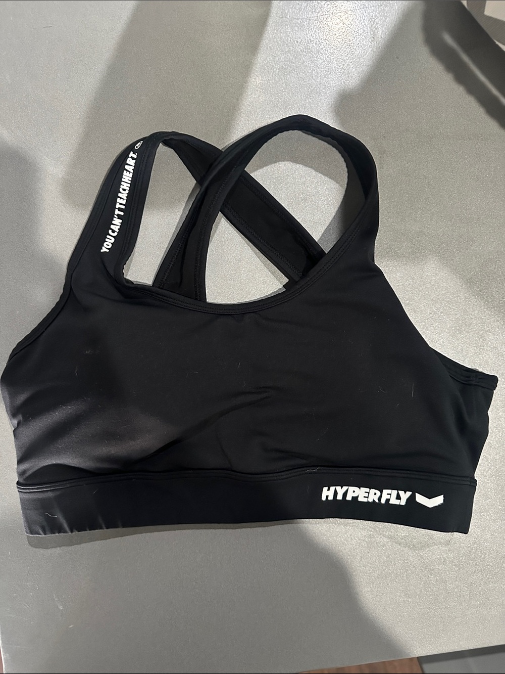 HYPERFLY Women's Black Crisscross Sports Bra